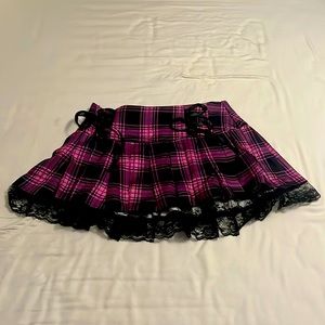 New, Violet Plaid skirt